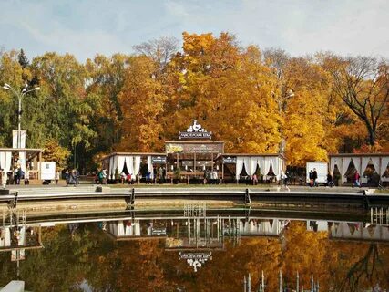 Парк сокольники осенью