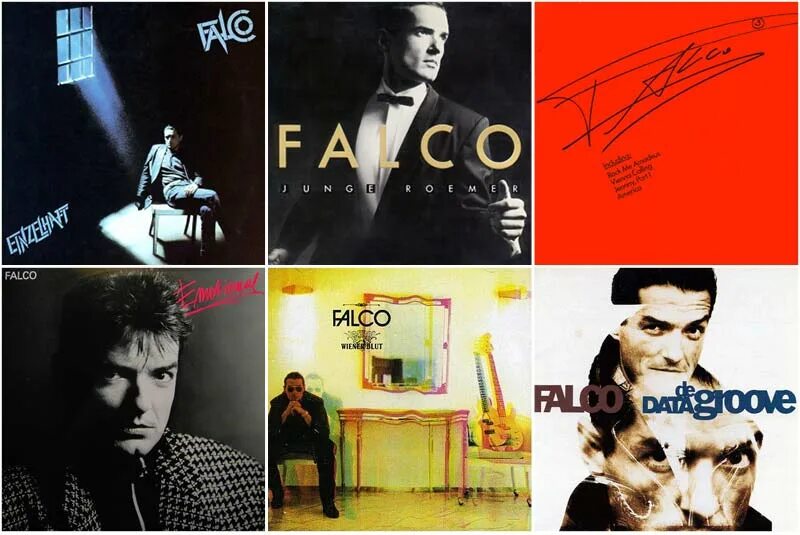 Исполнитель данные песни. Falco дискография. Фалько певец. Фалько певец обложка. Falco data de Groove.