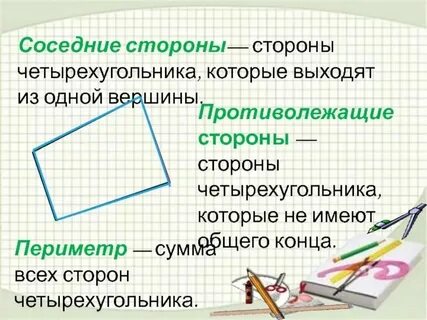 Четырехугольник с вершиной в центре