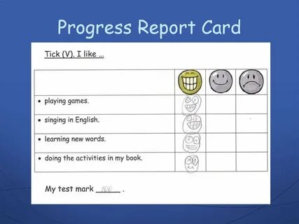 Progress reports