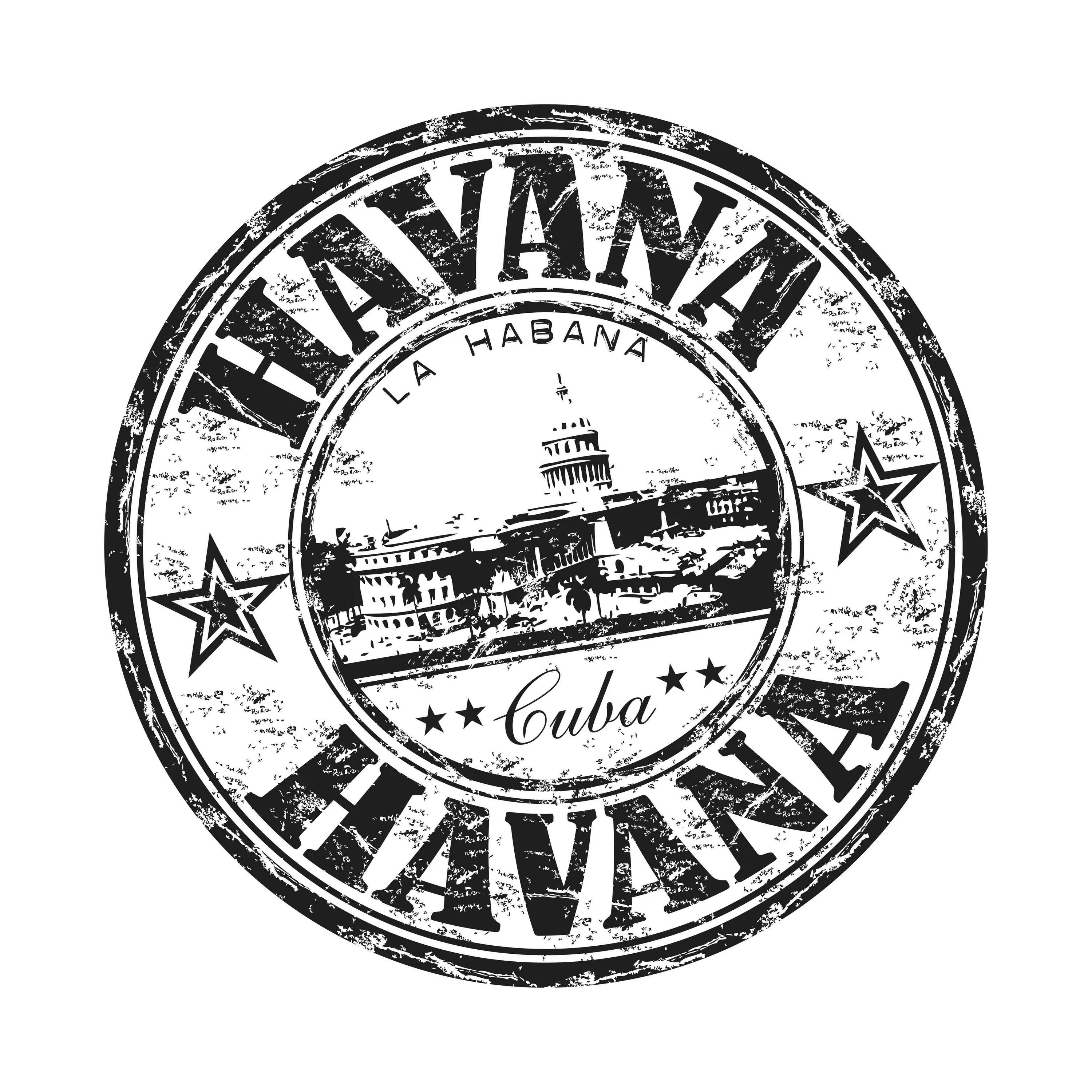 Печать с графикой. Штамп кубинский. Кубинские логотипы. Гавана логотип. Гавана надпись.