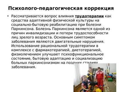 Социально педагогическая коррекция