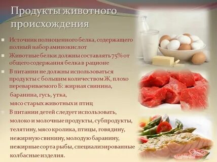 Продукты животного происхождения это какие
