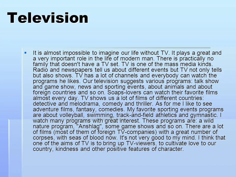 One of these interesting. Тема Телевидение на английском. Television in our Life topic. Телевидение топик на английском. Английский язык тема Телевидение.