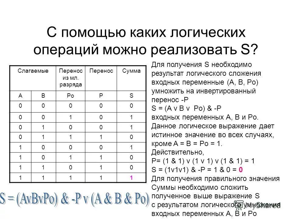 Какую логическую операцию нужно добавить в программу. Какую логическую операцию нужно добавить в программу