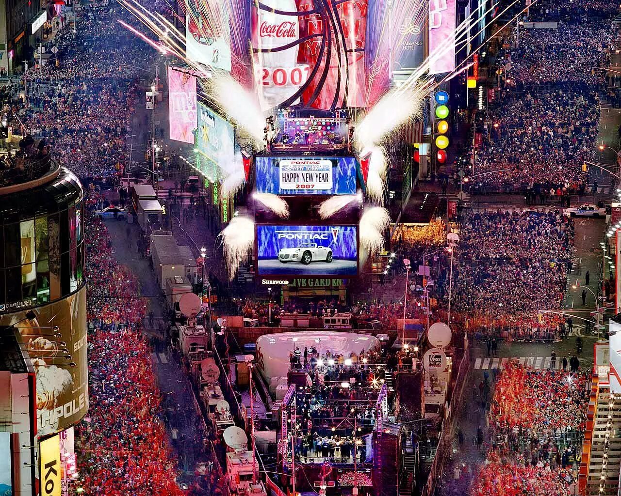 Time square new year
