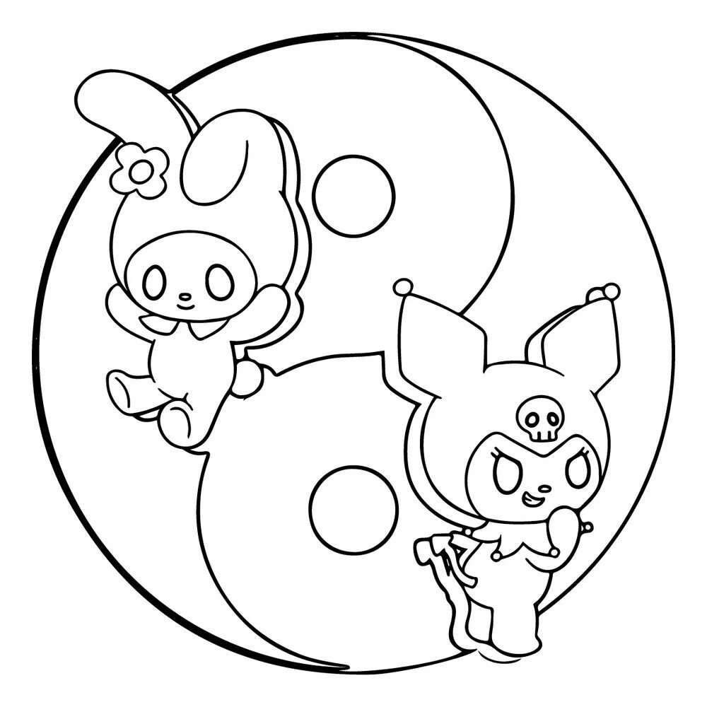 Раскраска куроми а4 распечатать My Melody Coloring Pages Best Coloring Pages For Kids Coloring pages, Hello ki