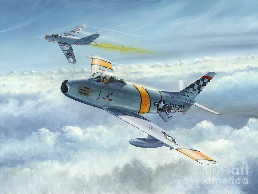 Жирнов итоги. Миг-15 и f-86 Сейбр. Mig 15 vs f 86. Миг 15 и Сейбр. Миг-15 картина Андрея Жирнова.