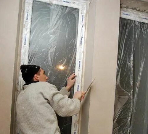 Закрыть дверь при ремонте