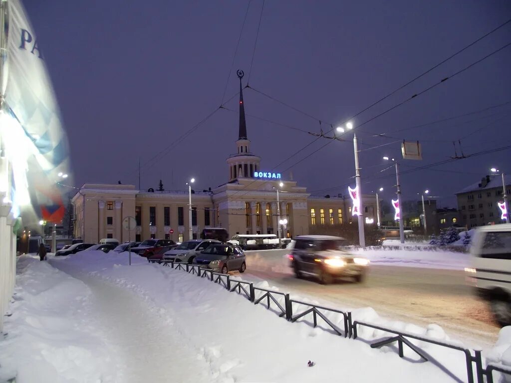Аэросъемка Петрозаводск. Зима в центре города - YouTube