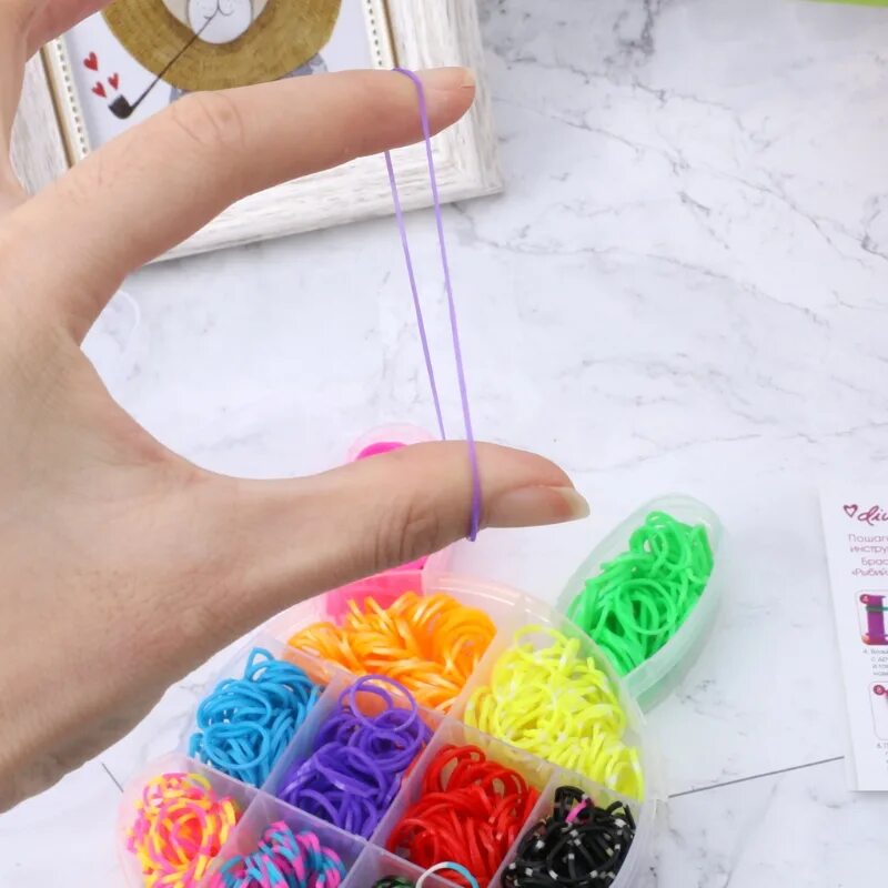 резиновые резинки. резинки для волос пружинка.