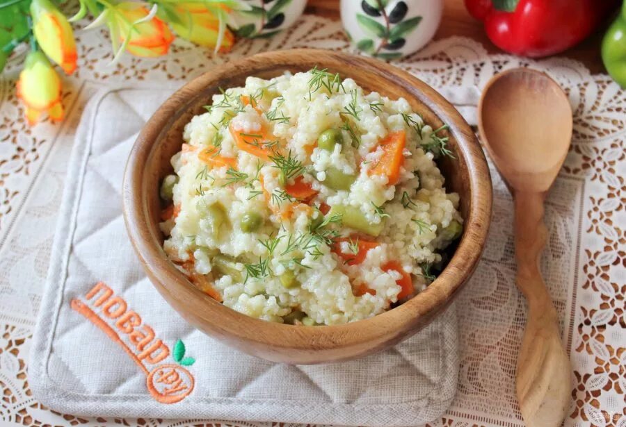 Гарниры из овощей и крупы