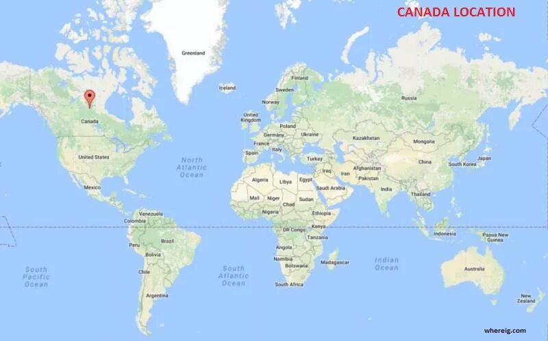 Where is alan. Canada location. canada on the world map. canada in world map. where is located canada.