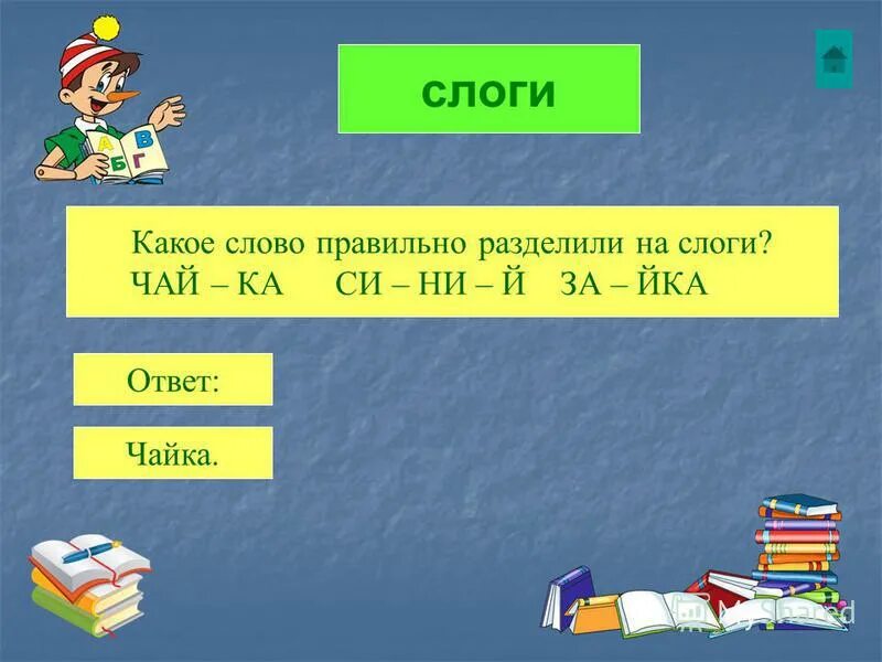 Сколько слогов в слове каждая. Слоги и слова. Чайка разделить на слоги.