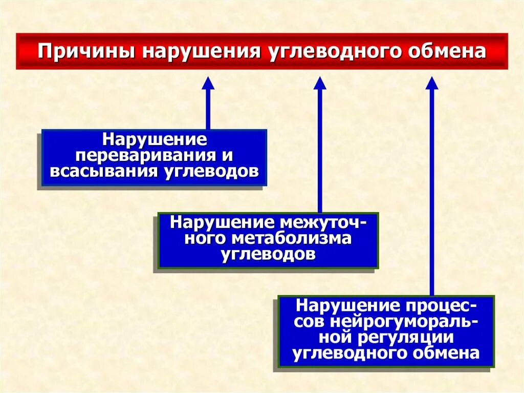 Заболевания обмена углеводов. Нарушения регуляции обмена углеводов. Причины нарушения обмена углеводов. Нарушение переваривания и всасывания углеводов. Причины нарушения углеводного обмена.