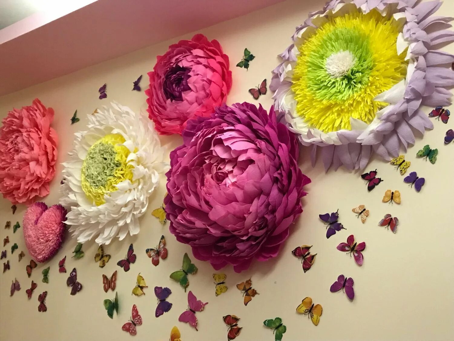 Объемные цветы. Украшение класса цветами. Украшение класса бумажными шарами. Украшение класса цветами. Цветы бумажные.
