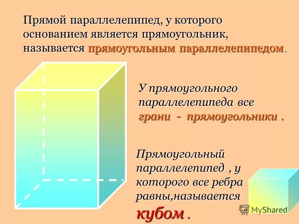 Является параллелепипедом. Куб. Прямоугольный параллелепипед свойства. Грани основания параллелепипеда. Свойства граней прямоугольного параллелепипеда. Многогранник прямоугольный параллелепипед.