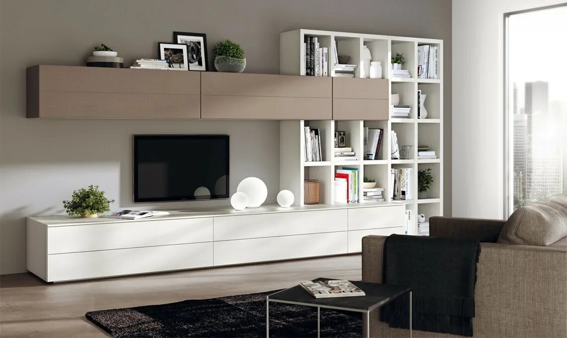 Living l. Скаволини гостиные. Гостиная Scavolini. Стеллаж под телевизор для гостиной. Стеллаж с ТВ зоной.