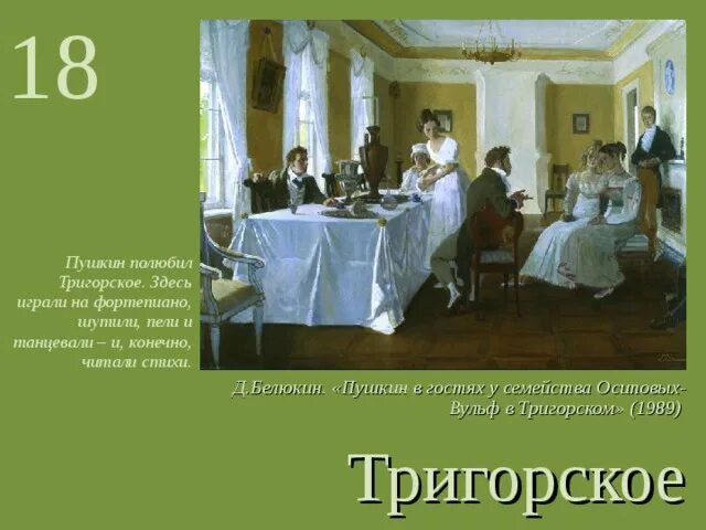 Иллюстрации по теме приют сияньем муз одетый. Пушкин в тригорском картина. Пушкин и керн в тригорском. Осиповы вульф и пушкин. Тригорские друзья пушкина.