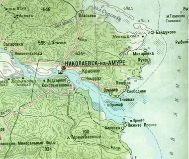 Николаевск на амуре на карте