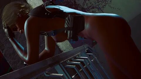 v (cyberpunk 2077), cyberpunk 2077, astromons, dark-skinned female, exhibit...