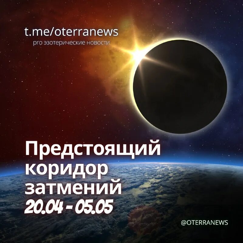коридор затмений 2024 даты