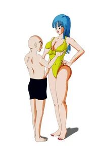 Commission: Maron and krilin by Dannyjs611.