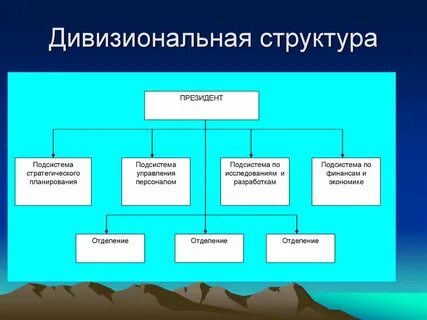 Дивизиональную линейно функциональную структуру