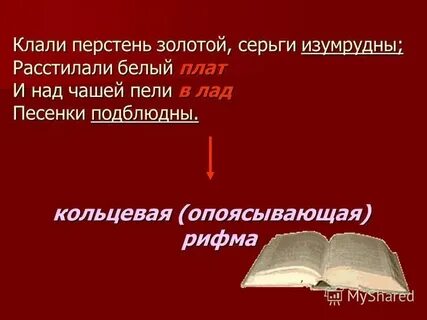 Опоясывающая рифма примеры 5 класс