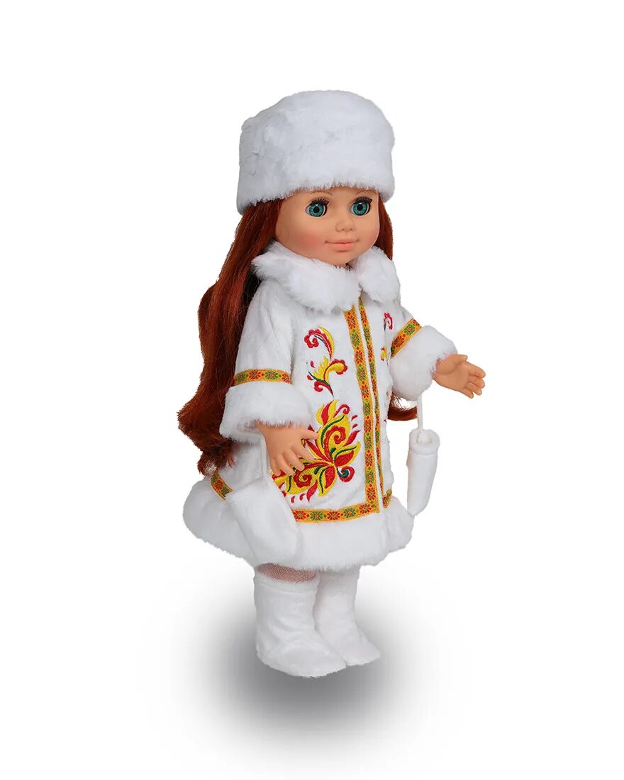 Интерактивная кукла российского производства. Кукла в зимнем одеянии для детей.