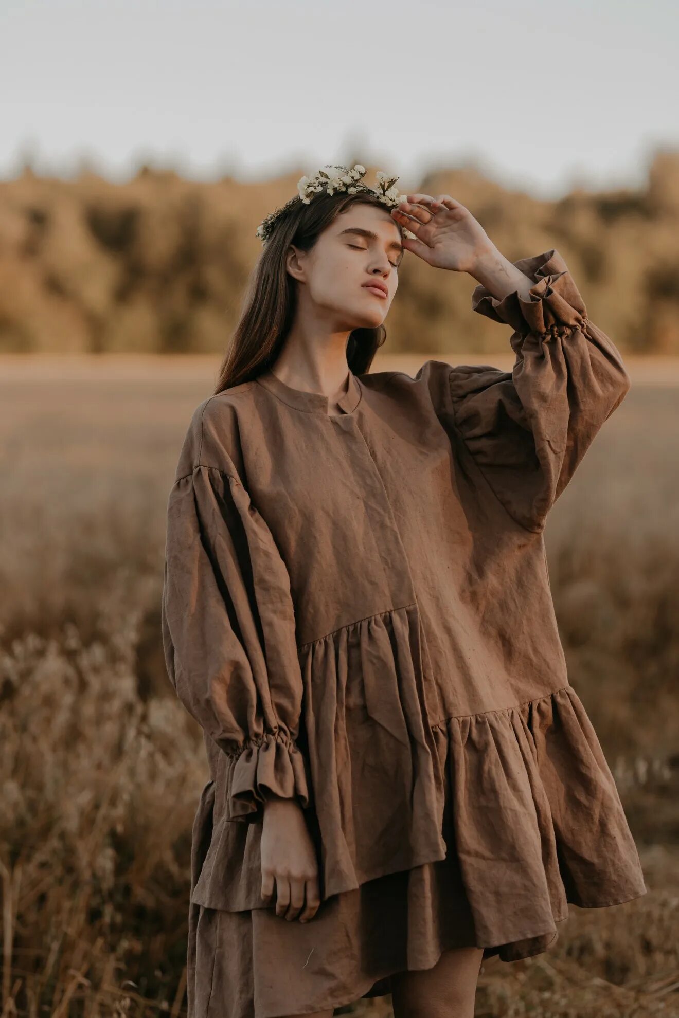 Платье 2223-1229 hass. Льняные платья для полных женщин. Платье изо льна. Ооо королевская одежда. Студия бохо.