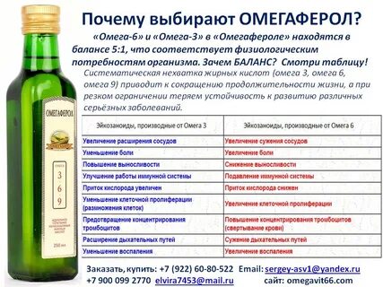 Масло омега 3 6