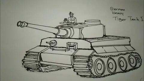 Как нарисовать немецкий танк