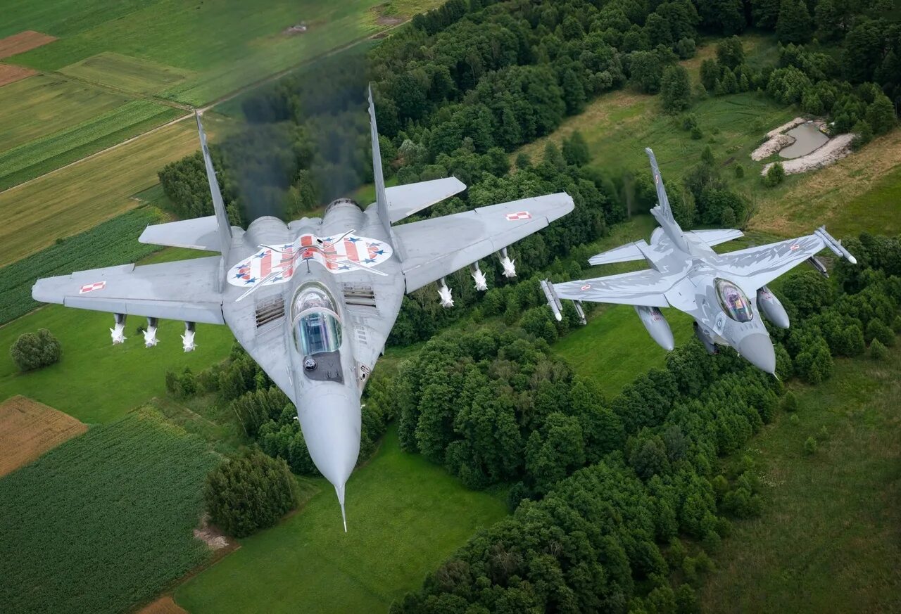 Истребители польши. Миг-29 ВВС Польши. Миг 29 польских ВВС. F-16 Польша. F16 ВВС Польши.