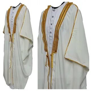 Арабский плащ из белой