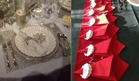 Салфетки на новогодний стол