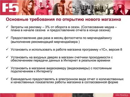 Порядок открытия магазина