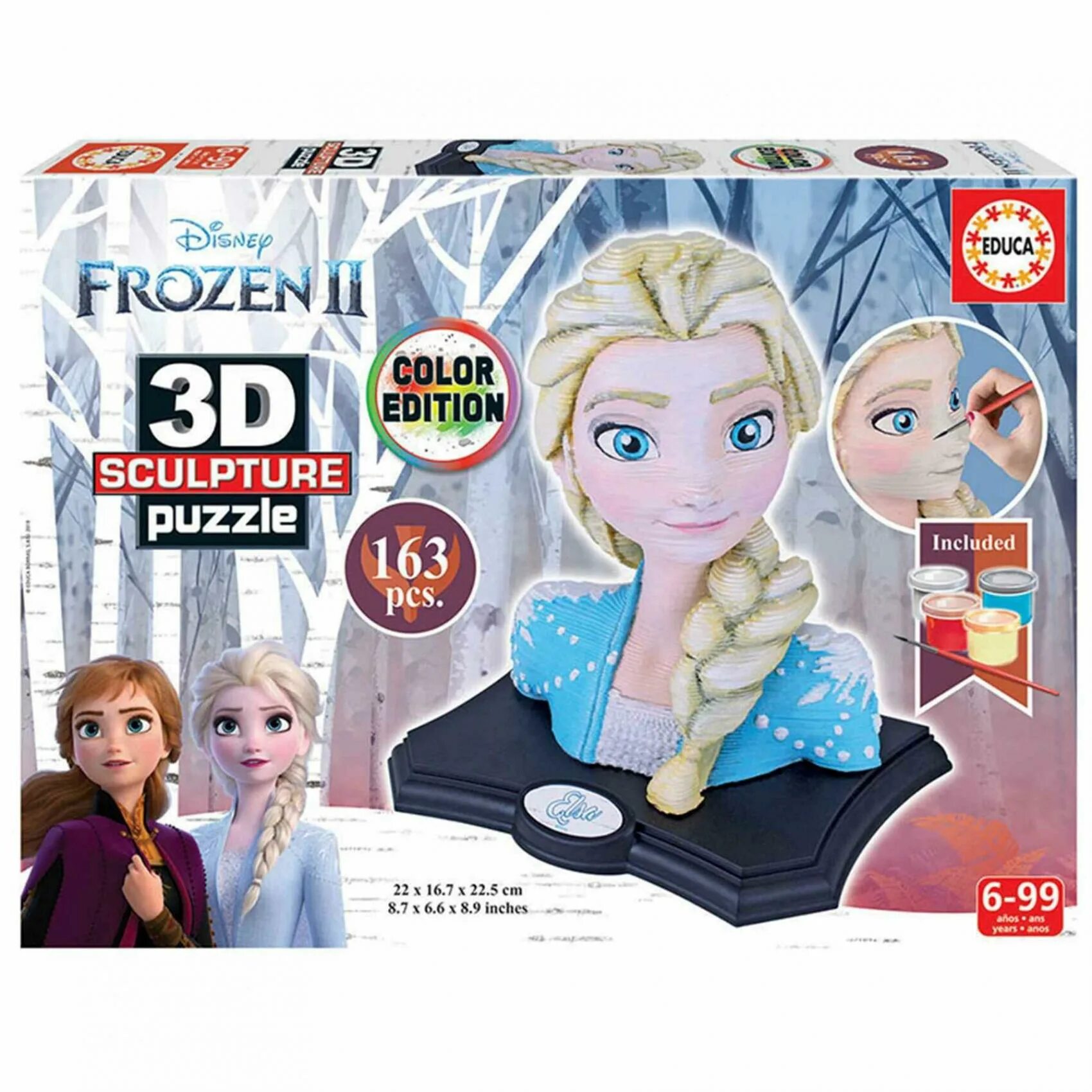 D froze. Frozen Puzzle. 3d пазл Elsa.