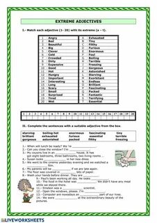 Extreme adjectives 9 grade