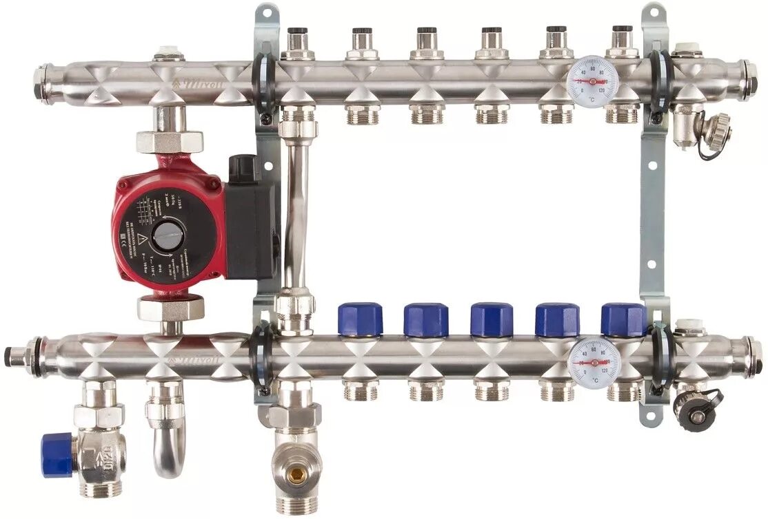 Коллектор с расходомерами Danfoss wq121. Насосно смесительный узел Виер 202. Коллектор для тёплого пола sus304. Коллектора цены купить