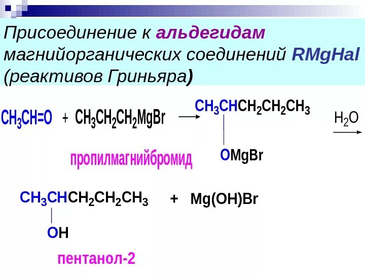 Присоединение Ch 3 - MGBR (реактив Гриньяра) к формальдегиду. Реактив Гриньяра с альдегидом. Реактив Гриньяра с кетонами. Реактив Гриньяра плюс уксусный альдегид. Пропин органический продукт реакции