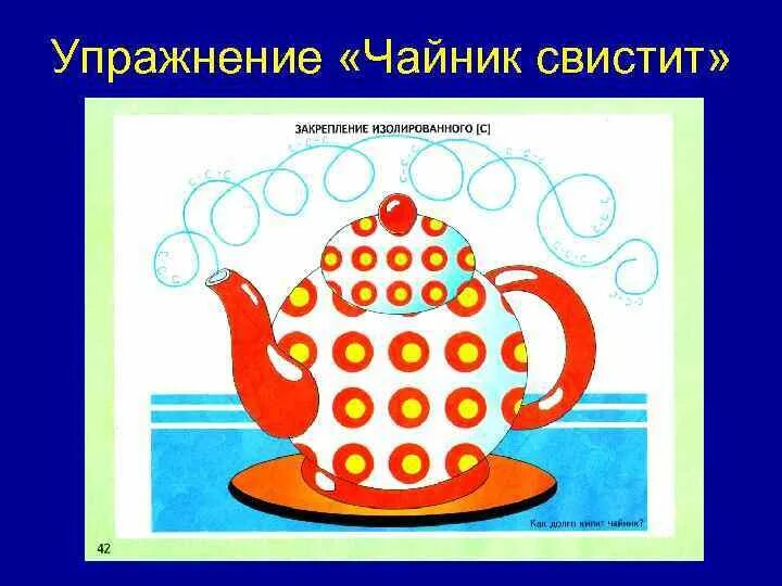 Звук кипения. Упражнение чайник. Автоматизация изолированного звука с. Автоматизация звука с изолированно. Чайник рисунок.