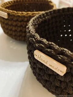 Корзиночки из полиэфирного шнура
