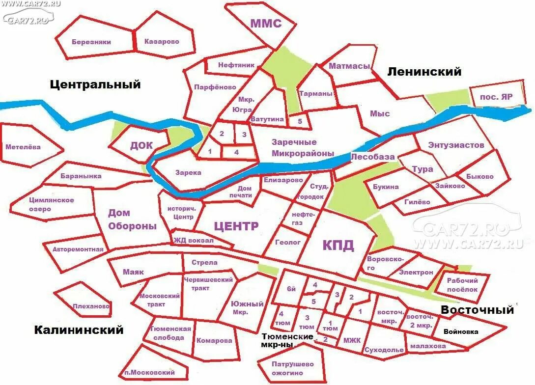 Микрорайоны Тюмени на карте. Карта районов Тюмени микрорайоны города. Тюмень районы города на карте. Районы Тюмени на карте с границами.