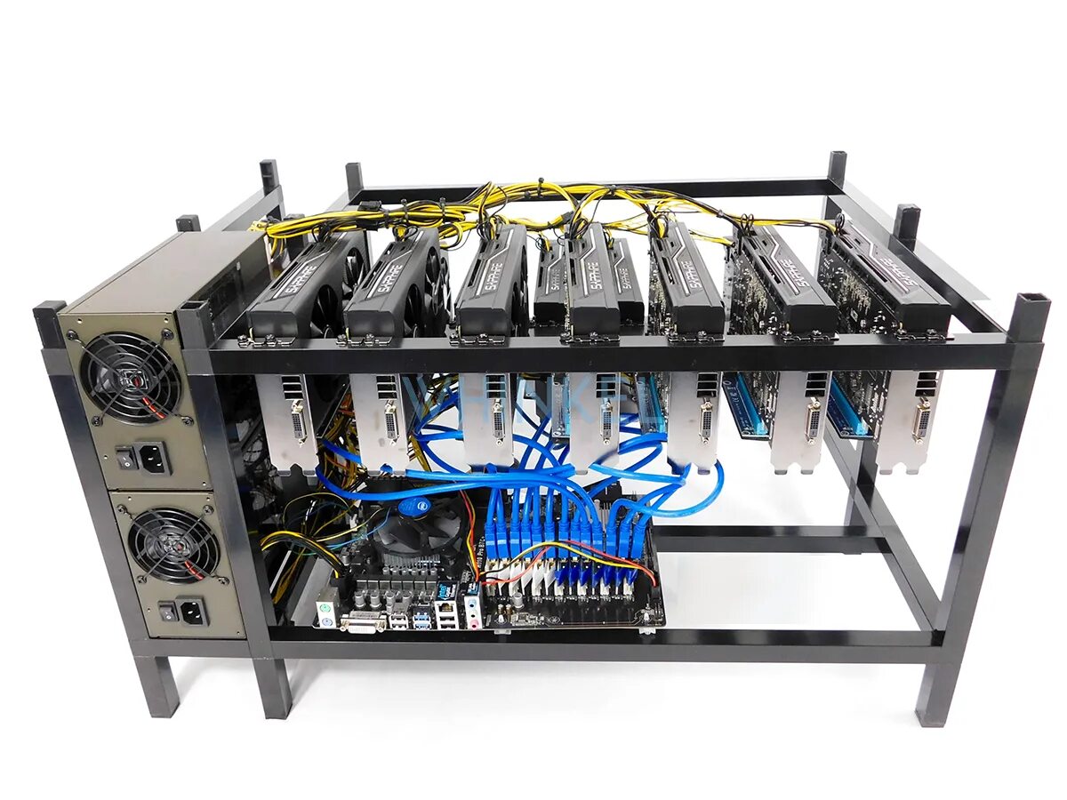 Start mining. TX 580 после майнинга. Mining Rig. Источник АИП риг 13.