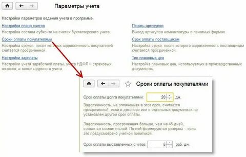 Срок оплаты долга