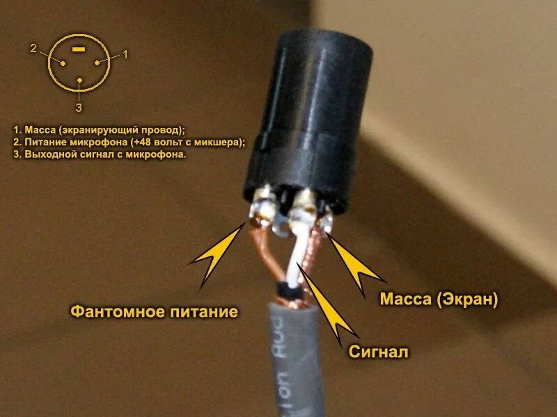 XLR распайка для микрофона. Распайка кабеля для микрофона с фантомным питанием. Распиновка микрофонного разъема с фантомным питанием. Распиновка конденсаторного микрофона.