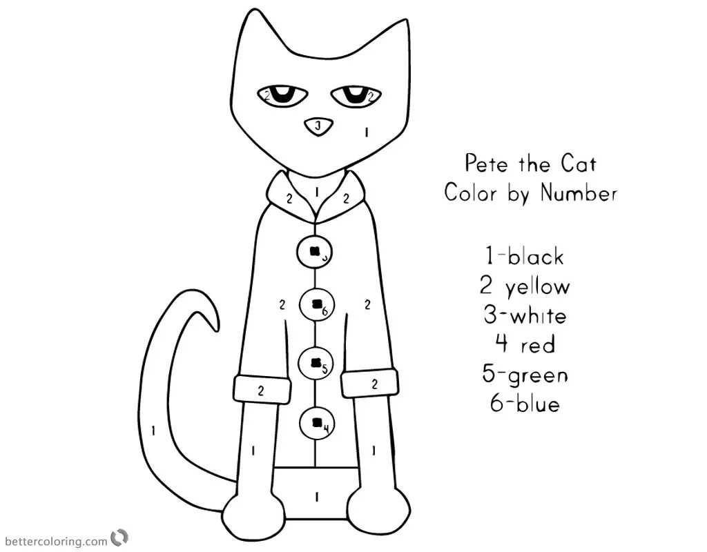 Cat number. Pete the cat coloring pages. color by numbers cat. cat coloring by numbers. colouring cat by numbers.