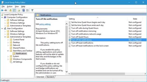 Disable windows