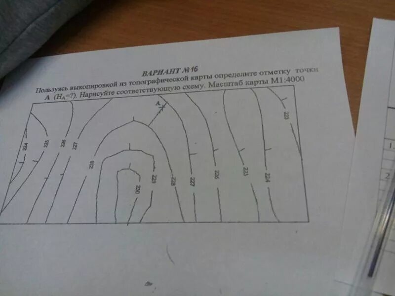 Интерполирование горизонталей